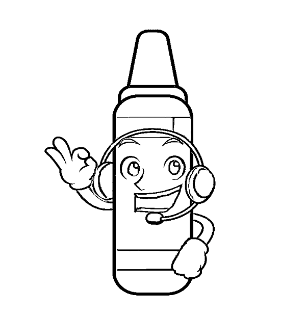 Crayon With Headphone