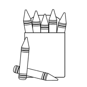 Crayons Box To Print