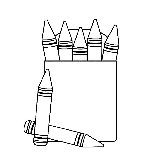 Crayons Box To Print
