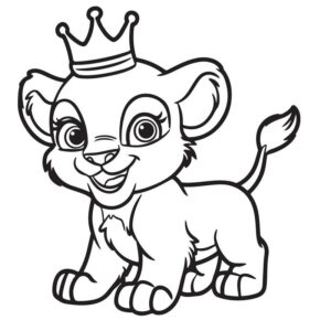 Cute Simba Drawing