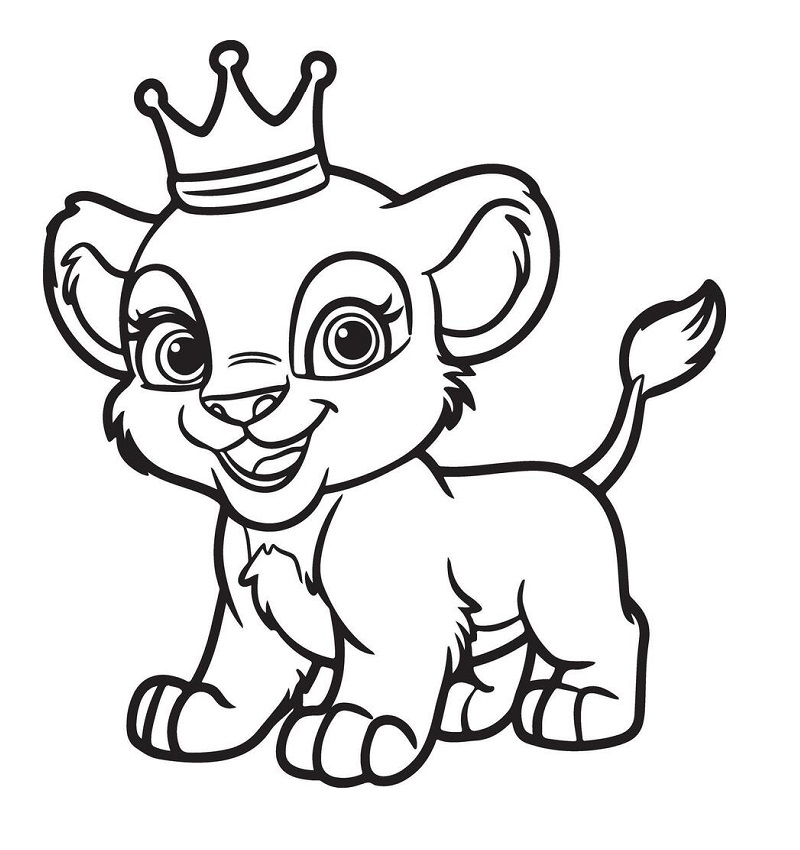 Cute Simba Drawing