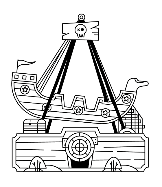 Download Coloring Pages Pirate Ship