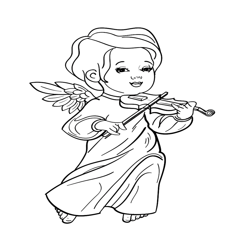 Free angel coloring pages