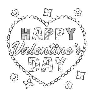 Free printable valentines coloring pages pdf