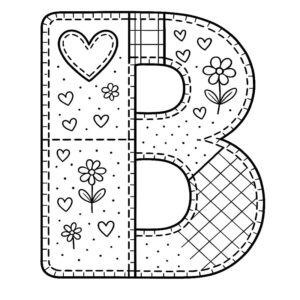 Letter B Coloring Page