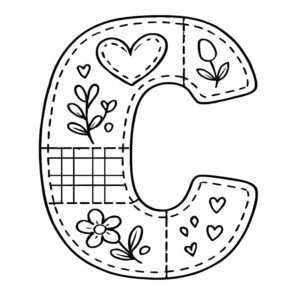 Letter C Coloring Page