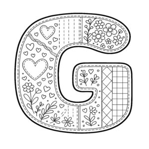 Letter G Coloring Page