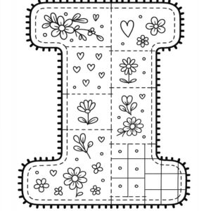 Letter I Coloring Page