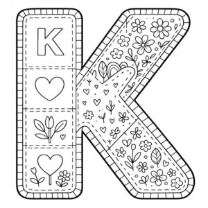 Letter K Coloring Page