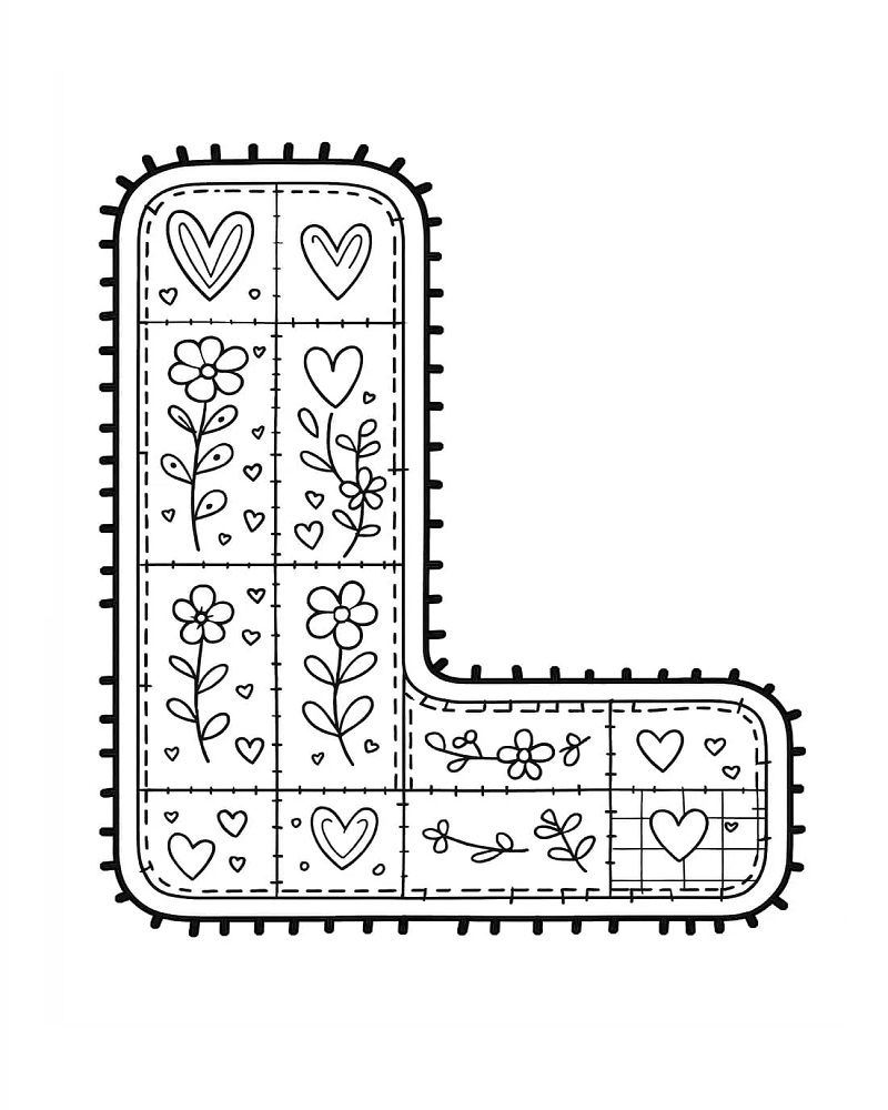 Letter L Coloring Page
