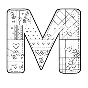 Letter M Coloring Page