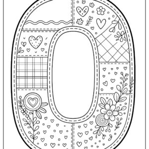 Letter O Coloring Page