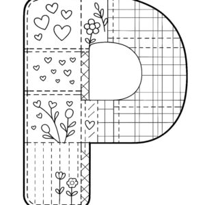 Letter P Coloring Page