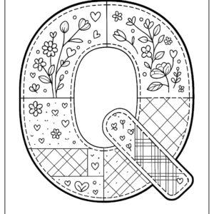 Letter Q Coloring Page