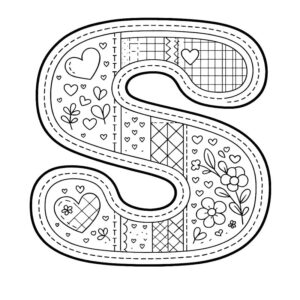 Letter S Coloring Page