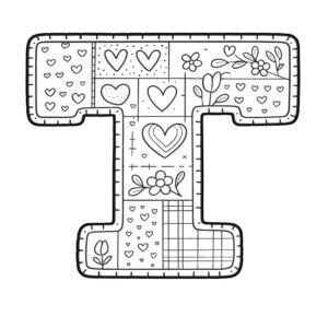 Letter T Coloring Page