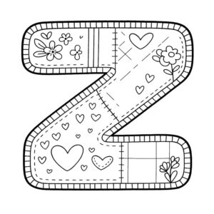 Letter Z Coloring Page