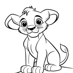 Lovely Simba Drawing