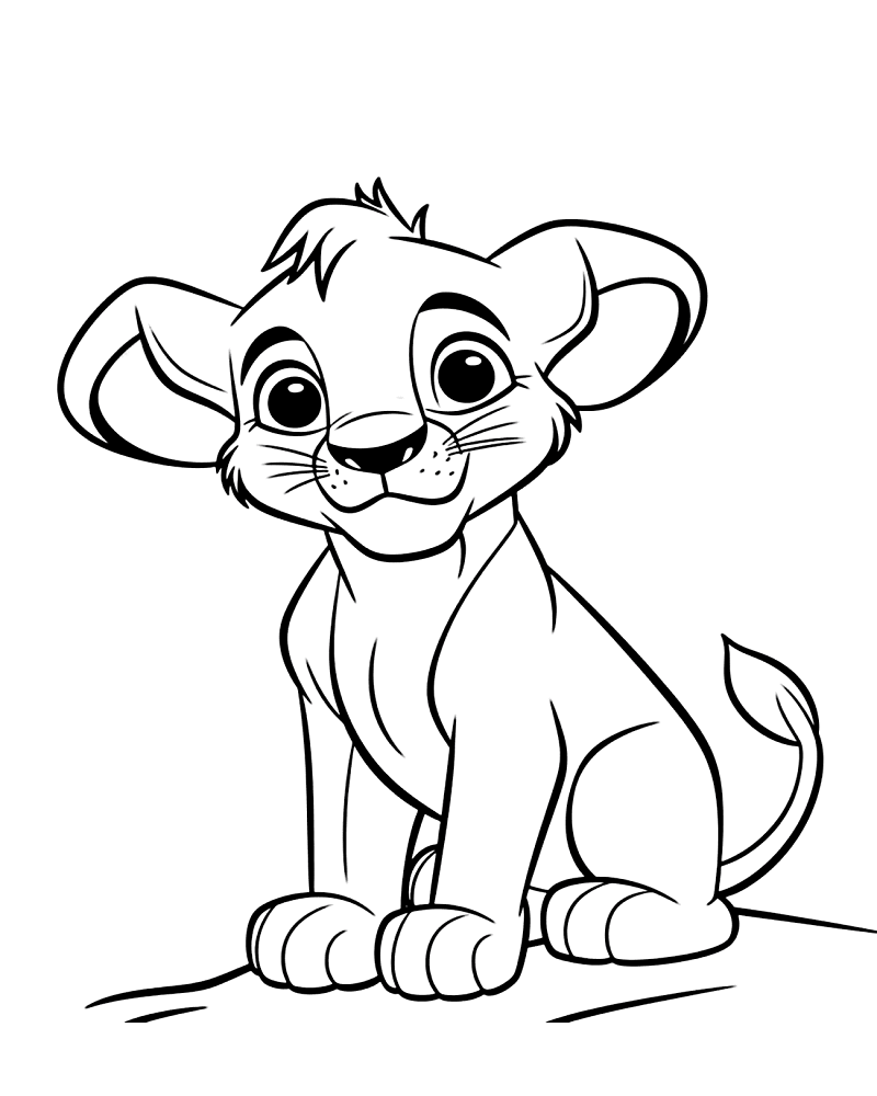 Lovely Simba Drawing
