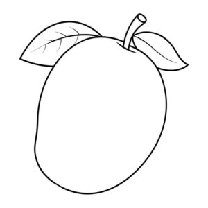 Mango Coloring Pages PDF