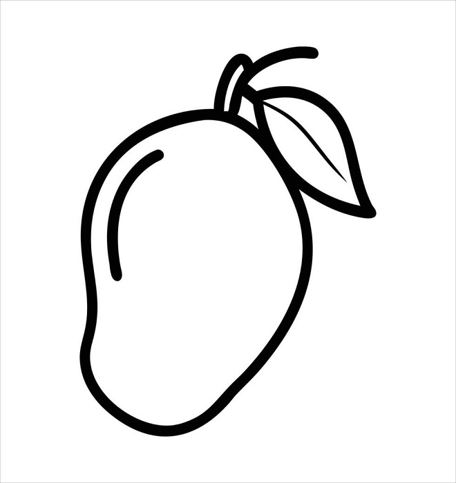 Mango Coloring Pages for kids