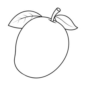 Mango coloring drawing