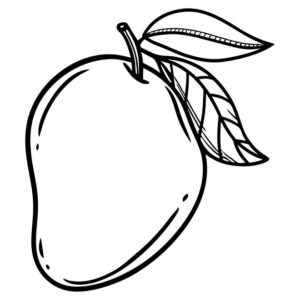 Mango coloring pages pdf free