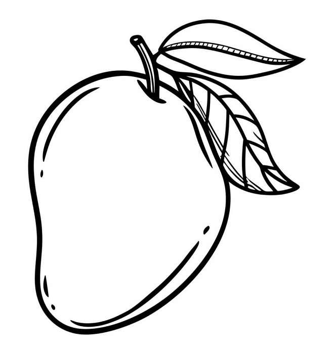 Mango coloring pages pdf free