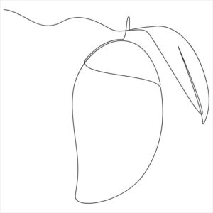Mango coloring pages printable pdf