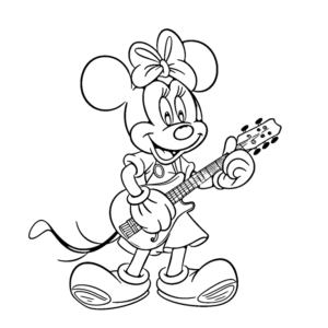 Minnie Mouse Coloring Pages free printable