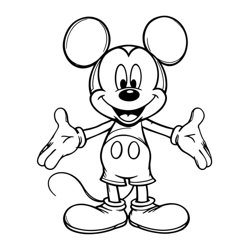 Minnie Mouse coloring pages free printable pdf