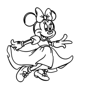 Minnie Mouse dancing