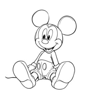Minnie Mouse drawing printable