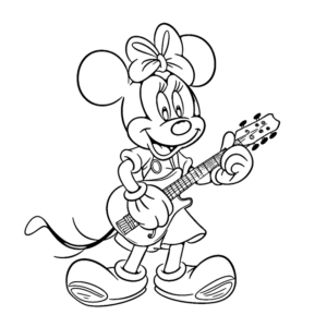 Minnie Mouse singing