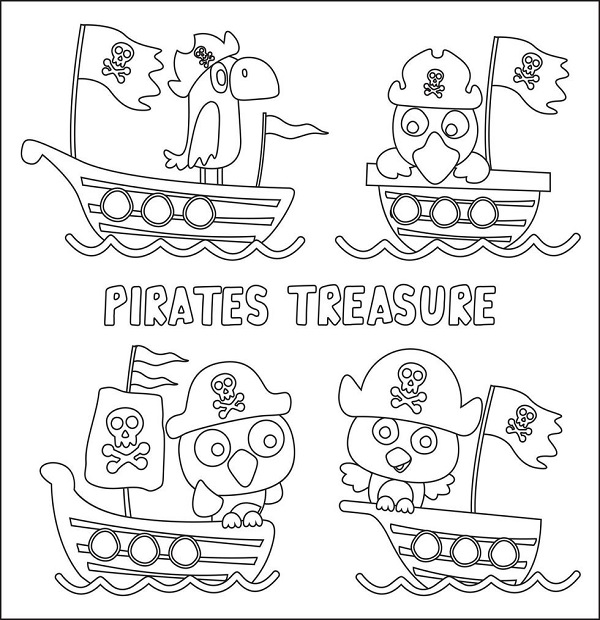 Pirate ship flag printable