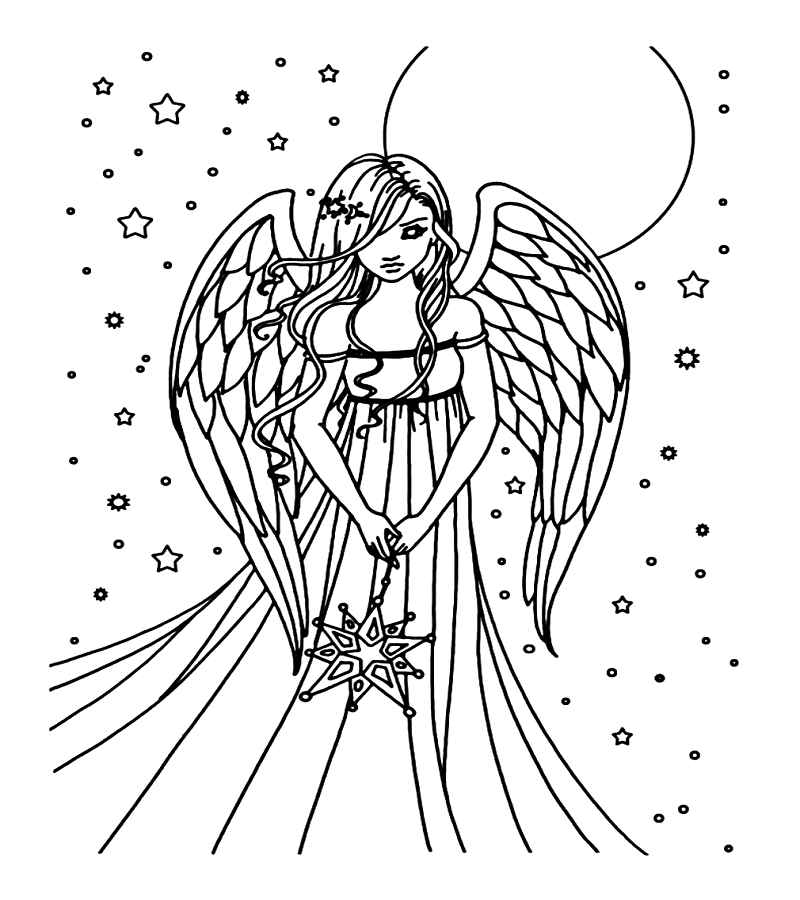 Pretty Angel drawing