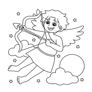 Printable Angel coloring page