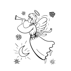 Printable Christmas Angel