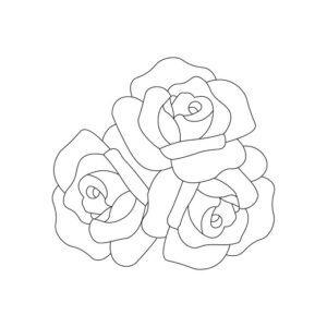 Rose coloring pages pdf