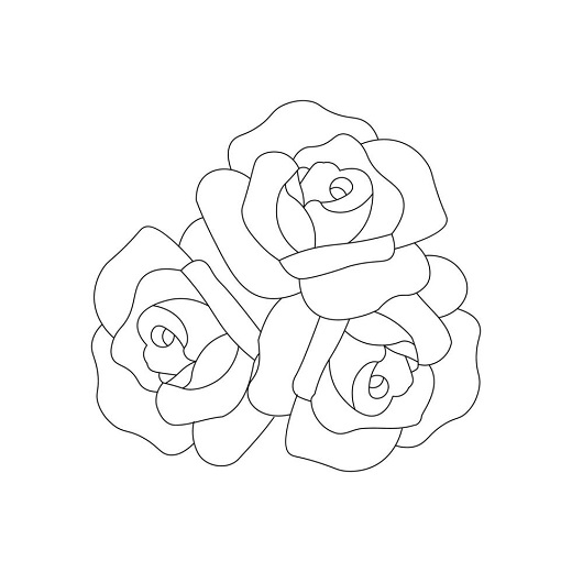 Rose coloring pages pdf