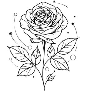 Rose drawing easy and beautiful