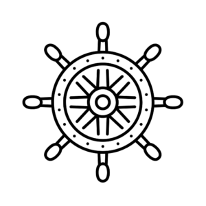 Simple Pirate Ship Coloring Pages