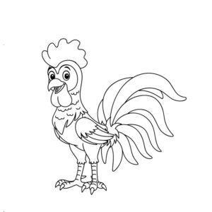 Cute Rooster pictures drawing