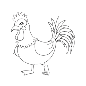 The cute Rooster