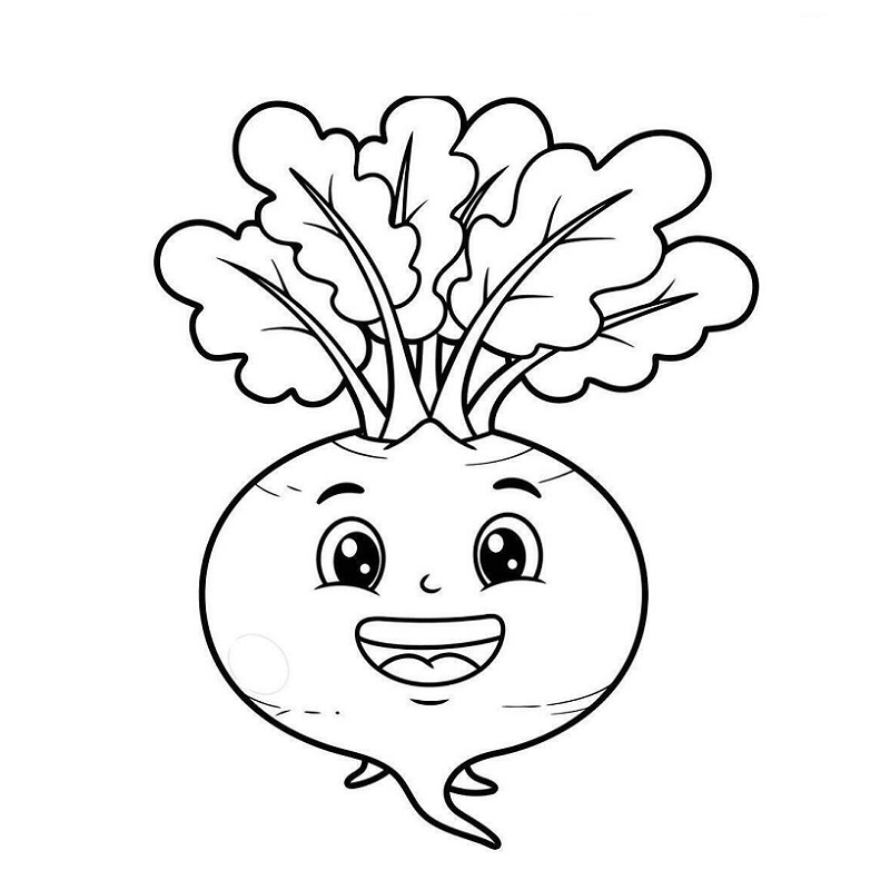 Turnip cartoon drawing