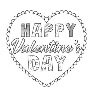 Valentines Day coloring sheets