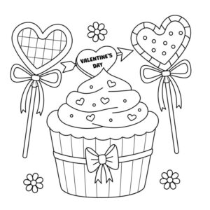 Valentines day coloring pages pdf