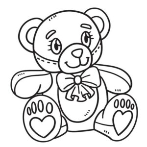 Valentines day coloring pages printable