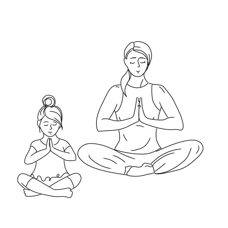 Yoga Coloring Book