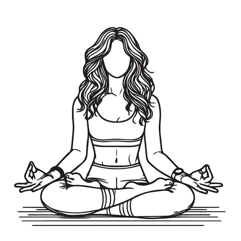 Yoga coloring pages printable